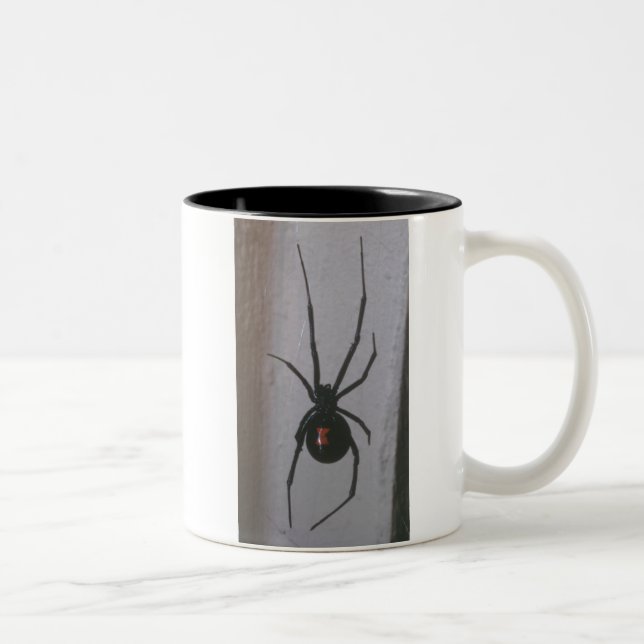 Tasse 2 Couleurs Araignée de veuve noire (Droit)