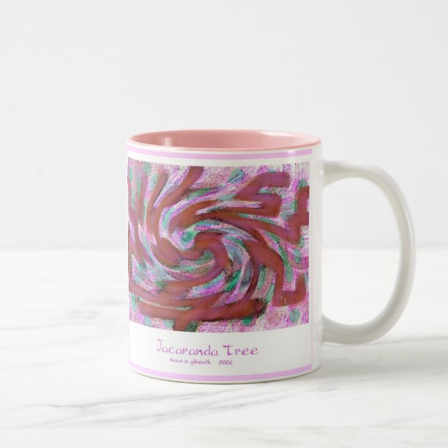 Tasse 2 Couleurs Arbre de Jacaranda (Droit)