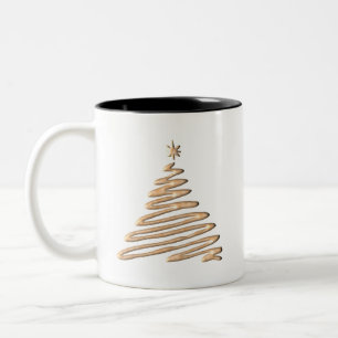 Tasse 2 Couleurs Arbre de Noël Gold