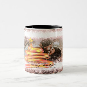 Tasse 2 Couleurs Arbre de Noël lumineux étoile Parties scintillant