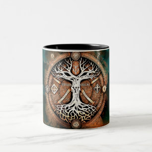 Tasse 2 Couleurs Arbre de vie Yggdrasil