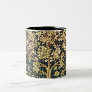 Tasse 2 Couleurs Arbre de William Morris d'art vintage floral de la