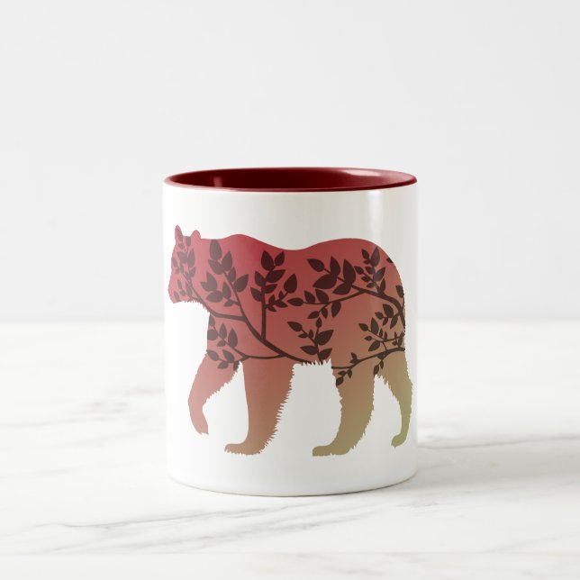 Tasse 2 Couleurs Arbre d'ours (Centre)