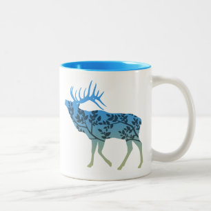 Tasse 2 Couleurs Arbre élan