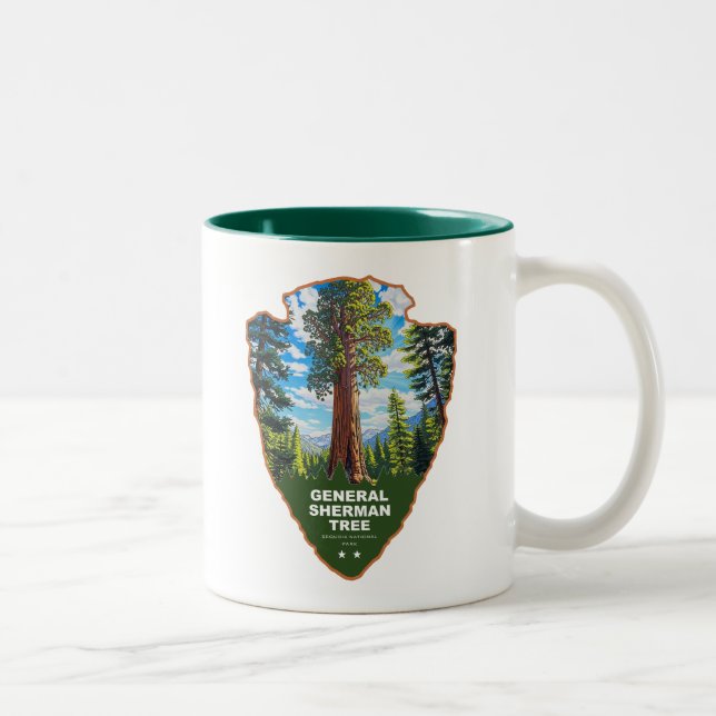 Tasse 2 Couleurs Arbre General Sherman Sequoia NP Arrowhead (Droit)