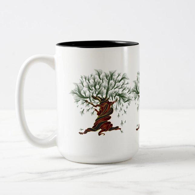 Tasse 2 Couleurs Arbre torsadée (Gauche)