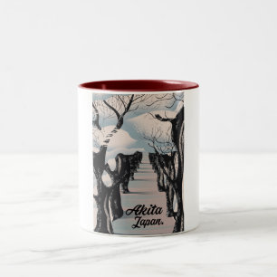 Tasse 2 Couleurs Arbres à fleurs japonais Akida.