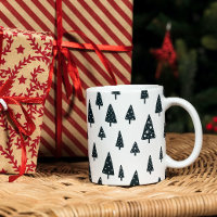 Arbres de Noël scandinaves noirs et blancs moderne