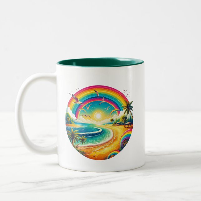 Tasse 2 Couleurs Arc-en-ciel (Gauche)