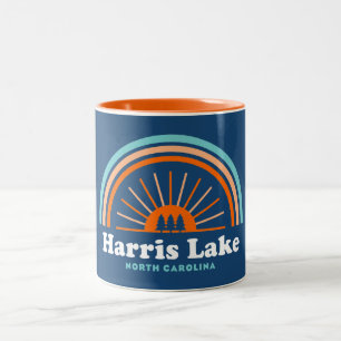 Tasse 2 Couleurs Arc en ciel du lac Harris North Carolina