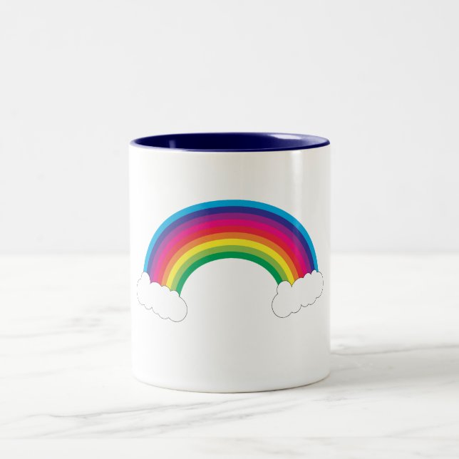 Tasse 2 Couleurs Arc-en-ciel et boue nuageuse (Centre)