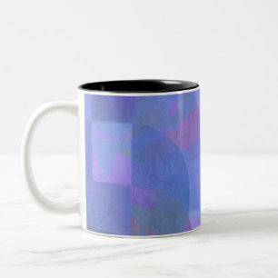 Tasse 2 Couleurs Arches de minuit - Indigo Géométrie Abstraite