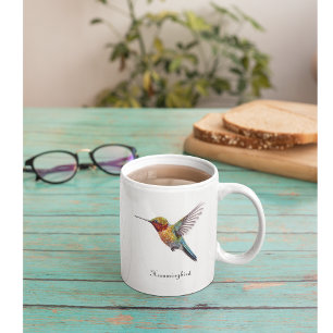 Tasse 2 Couleurs Arcs-en-ciel : L'art des colibris, personnalisé