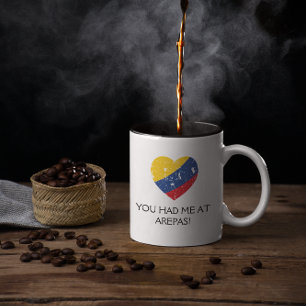 Tasse 2 Couleurs Arepas Funny Cote Colombien