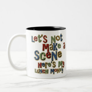 Tasse 2 Couleurs Argent de déjeuner de despote drôle