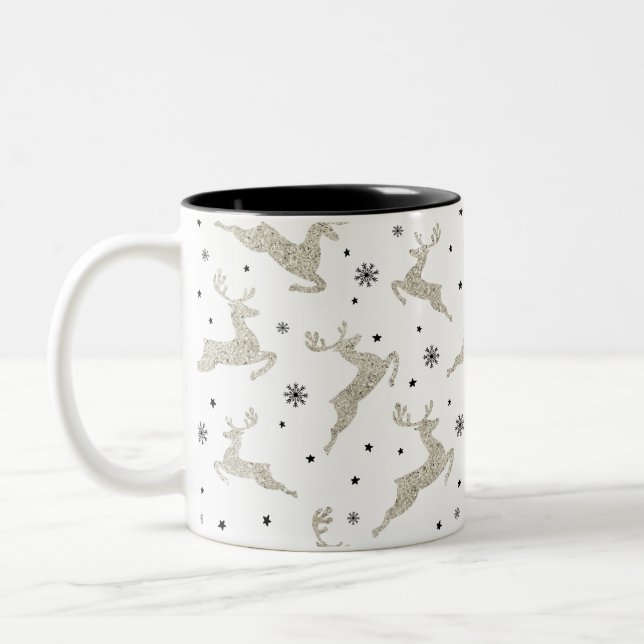 Tasse 2 Couleurs Argent Reindees (Gauche)