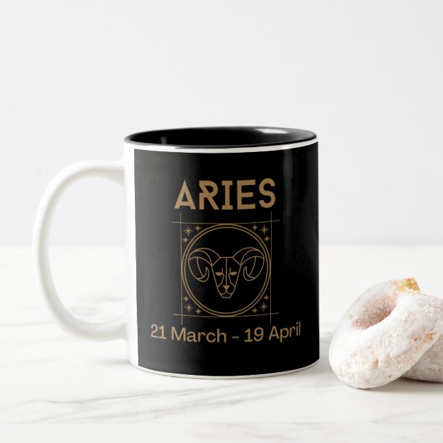 Tasse 2 Couleurs Aries (Avec donut)