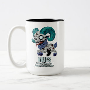 Tasse 2 Couleurs Aries Zombie