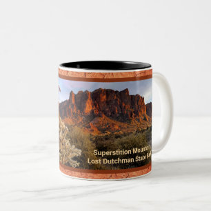 Tasse 2 Couleurs Arizona Superstition Mountain Cactus Terracotta