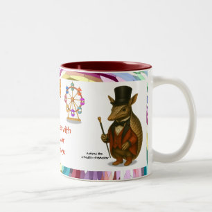 Tasse 2 Couleurs Armand, maître de cérémonie du tatou