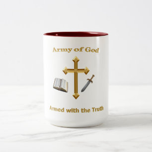 Tasse 2 Couleurs Armée De Dieu