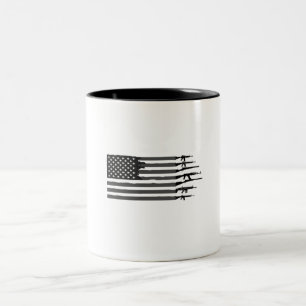 Tasse 2 Couleurs Armes à drapeau américaines - pour vétéran 4 j