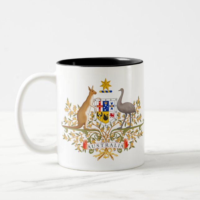 Tasse 2 Couleurs armoiries de l'australie (Gauche)
