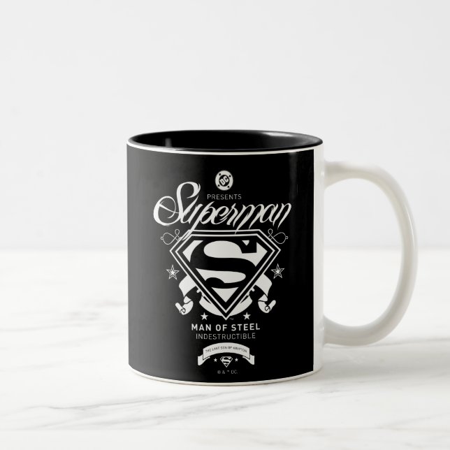 Tasse 2 Couleurs Armoiries de Superman (Droit)
