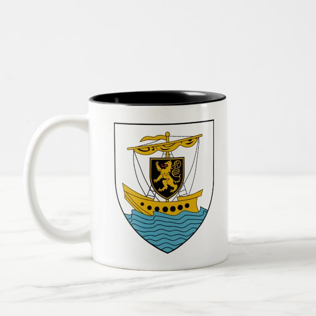 Tasse 2 Couleurs Armoiries du comté de Galway Irlande (Gauche)