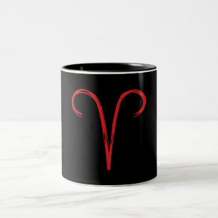 Tasse 2 Couleurs ARRÊTE Le Brush Rouge Brush Astrologie Zodiac