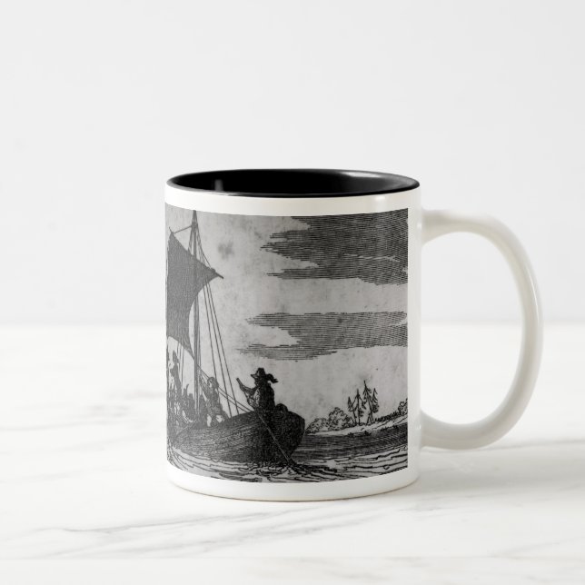 Tasse 2 Couleurs Arrivée de l'anglais à Roanoke (Droit)