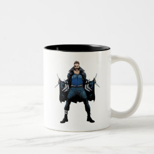 Tasse 2 Couleurs Art de bande dessinée de boomerang du peloton   d