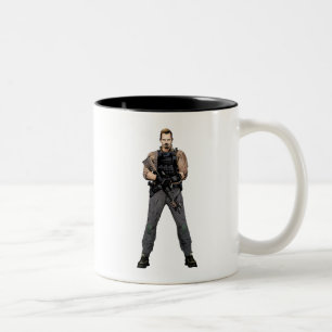 Tasse 2 Couleurs Art de bande dessinée de drapeau du peloton Ric