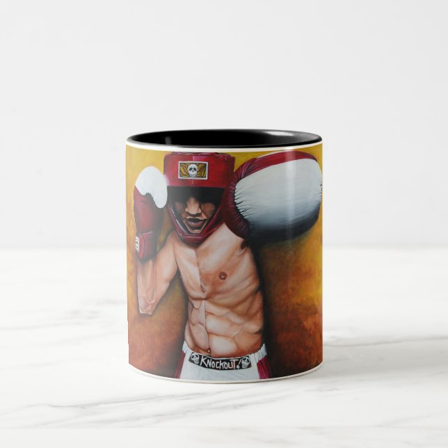 Tasse 2 Couleurs Art de boxe (Centre)