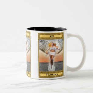 Tasse 2 Couleurs Art de carte de tarot de modération