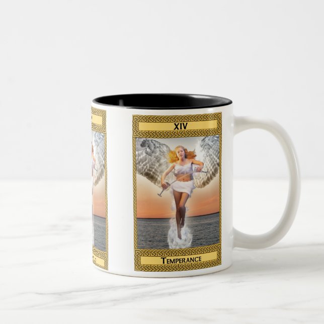 Tasse 2 Couleurs Art de carte de tarot de modération (Droit)