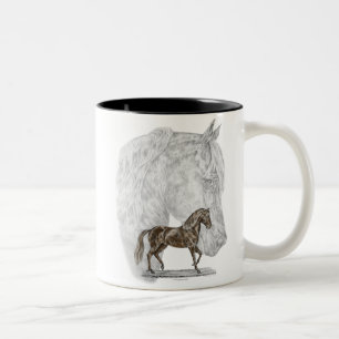 Tasse 2 Couleurs Art de cheval de Paso Fino