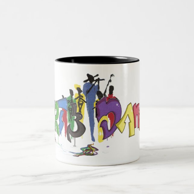 Tasse 2 Couleurs art de la danse (Centre)