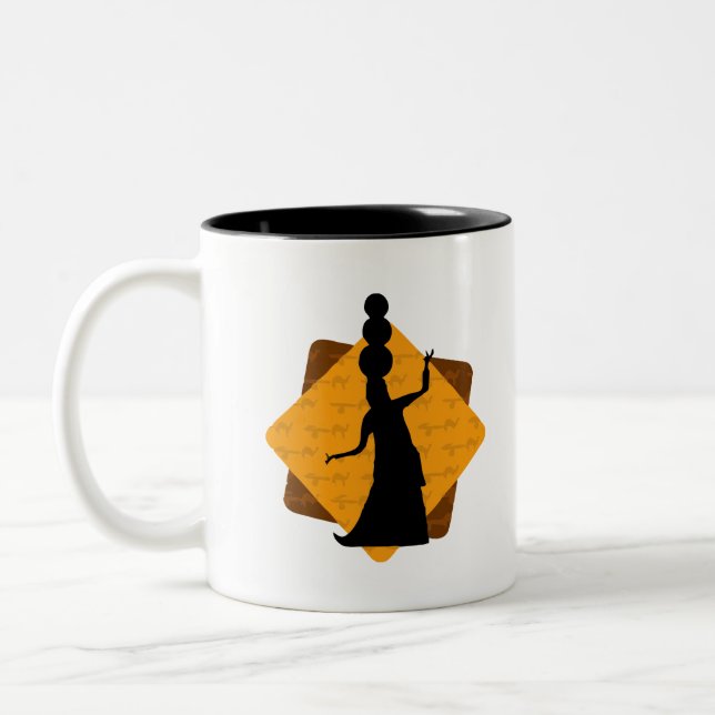 Tasse 2 Couleurs Art de l'Inde (Gauche)