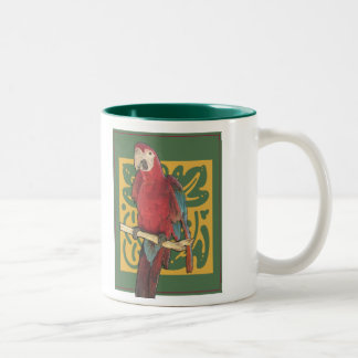 Tasse 2 Couleurs Art de perroquet