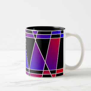 Tasse 2 Couleurs Art déco "fracturé" par Kenneth Yoncich