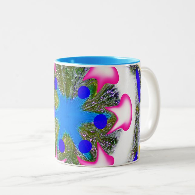 Tasse 2 Couleurs Art décoré Fun Xmas (Devant droit)