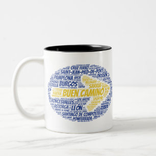 Tasse 2 Couleurs Art du mot Buen Camino