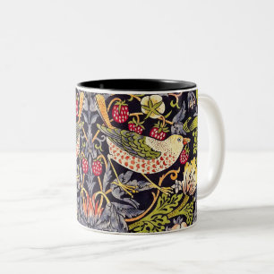 Tasse 2 Couleurs Art floral Nouveau de voleur de fraise de William