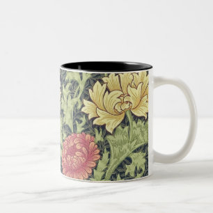 Tasse 2 Couleurs Art floral vintage de chrysanthème de William