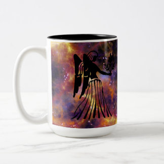 Tasse 2 Couleurs Art Galactique du Zodiaque Vierge – Astrologie Élé