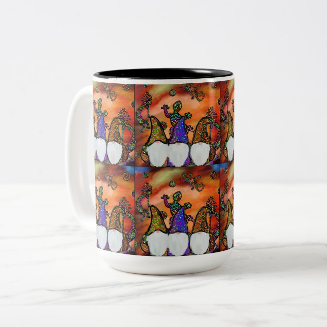 Tasse 2 Couleurs Art Gnome (Devant gauche)