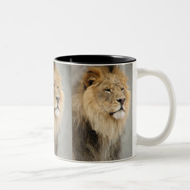 Tasse 2 Couleurs Art Lion (Droit)