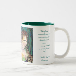 Tasse 2 Couleurs Art magnifique de style en verre souillé de tortu