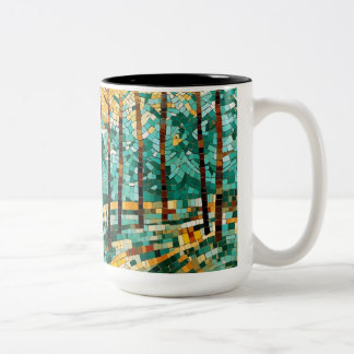 Tasse 2 Couleurs Art mosaïque par Ailly Cup